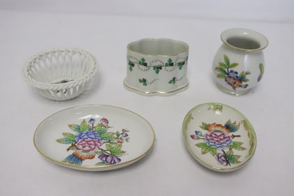 5 piece Herend porcelains