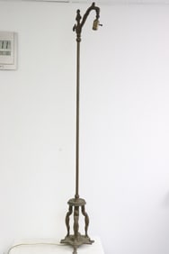 Victorian cast iron floor lamp