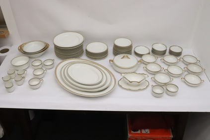 French Limoge porcelain dinner set