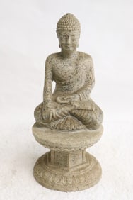 A stone sculpture of deity