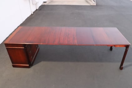 early 20th c. mahogany hideaway dining table