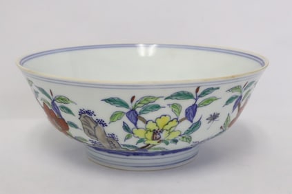 Famille rose porcelain bowl