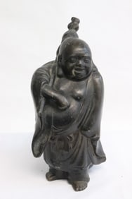 Chinese metal sculpture of deity