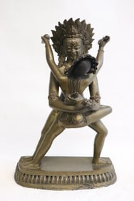 vintage Chinese/ Tibetan 19th/20th c. bronze sculpture