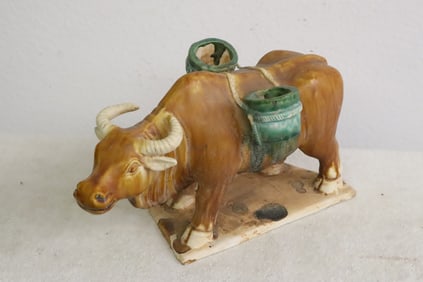 A sancai earthenware water buffalo