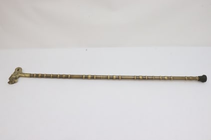 Chinese bronze/ brass cane