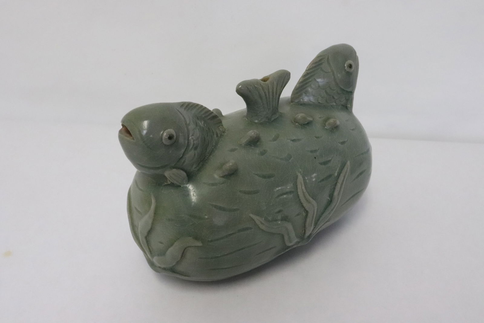 Korean celadon large water dripper (1 of 7)