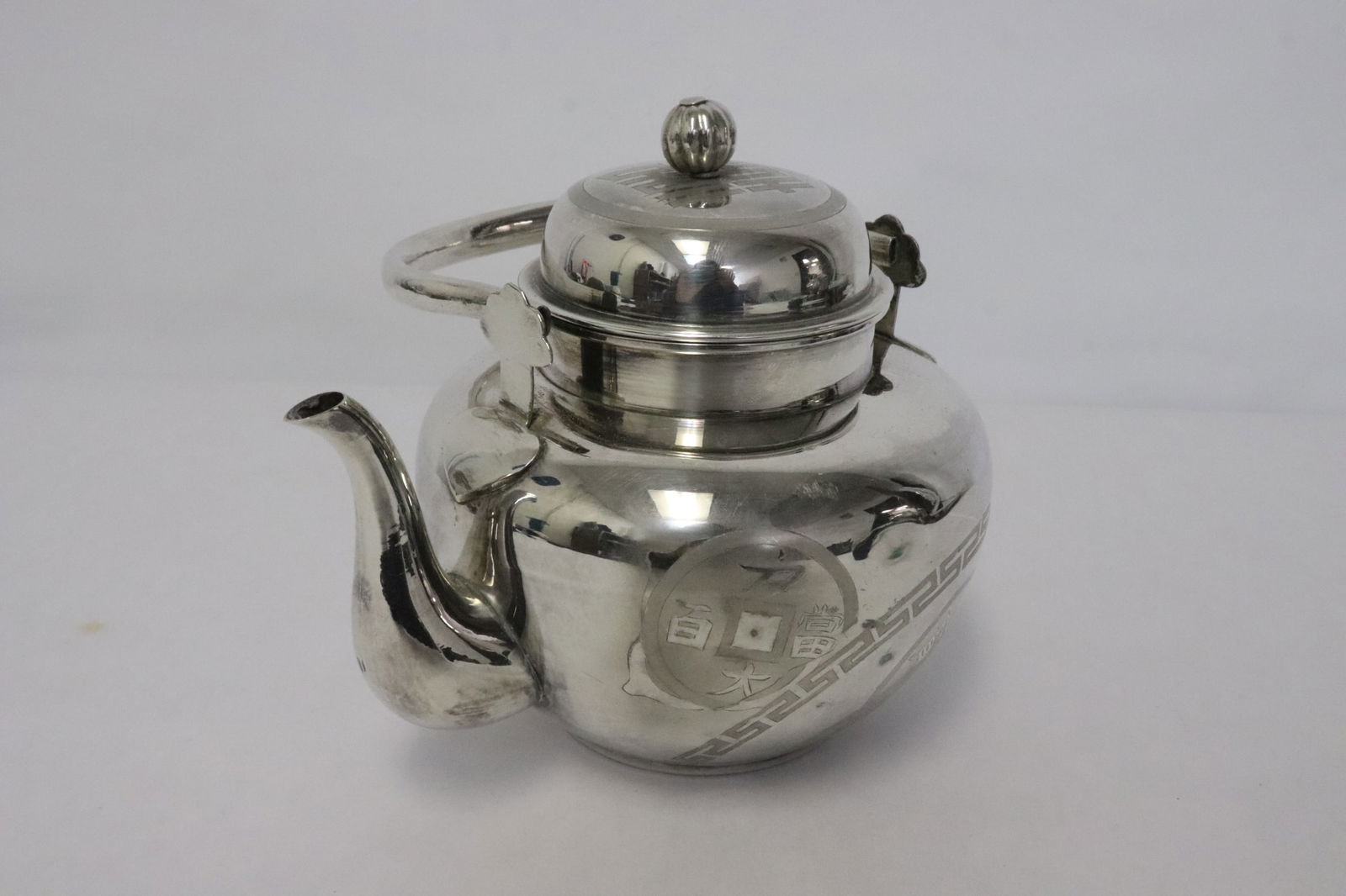 A beautiful Korean silver teapot (1 of 8)