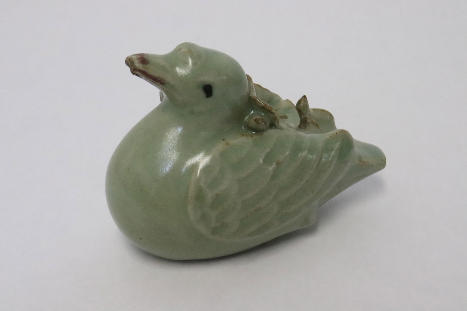 Korean vintage celadon water dripper (1 of 6)