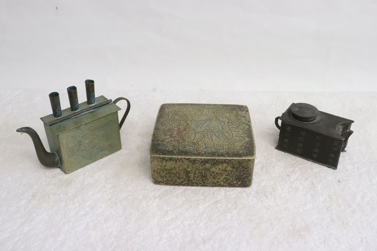 2 copper ink bottle, & a copper ink paste box (1 of 11)
