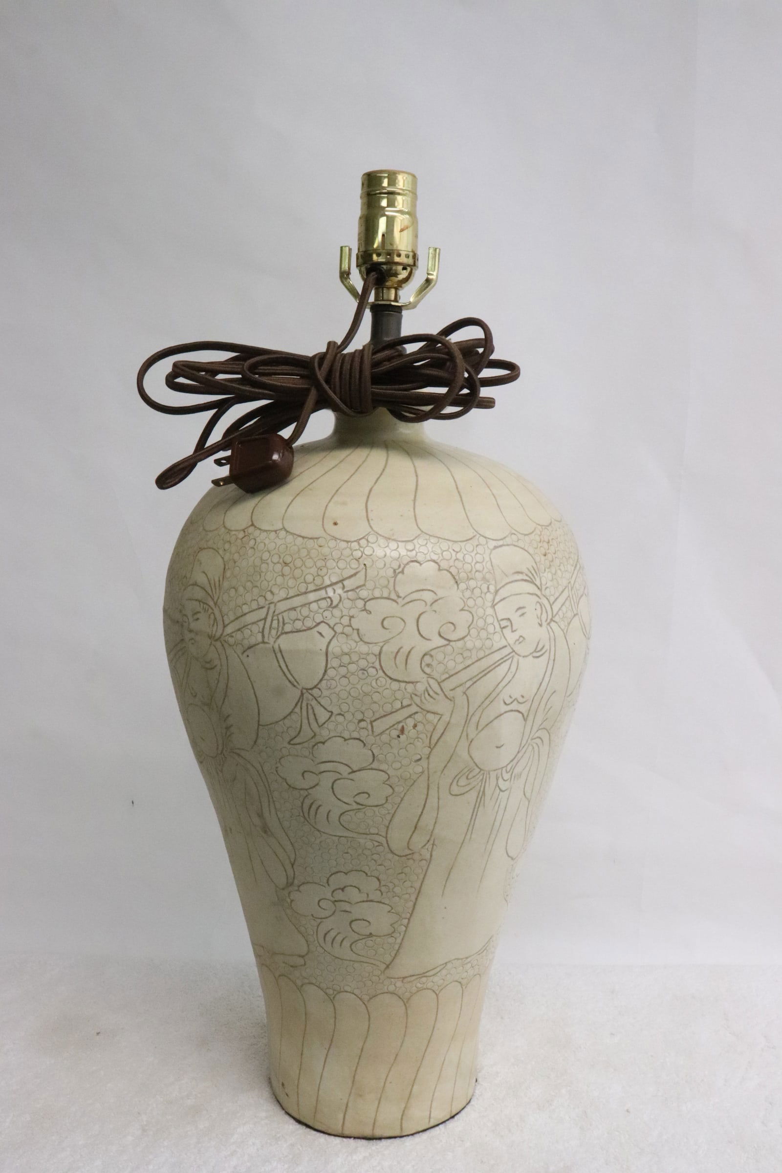 A white Song style vase, made as lamp (1 of 10)