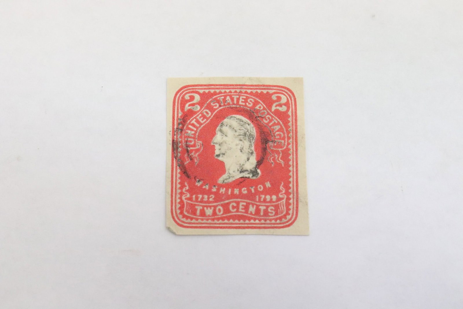 A George Washington 1732 1799 2-cent used stamp (1 of 3)