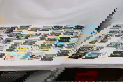 Large lot of vintage postcards