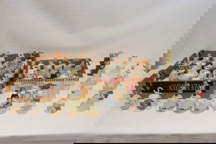 Lot of porcelain Christmas bells