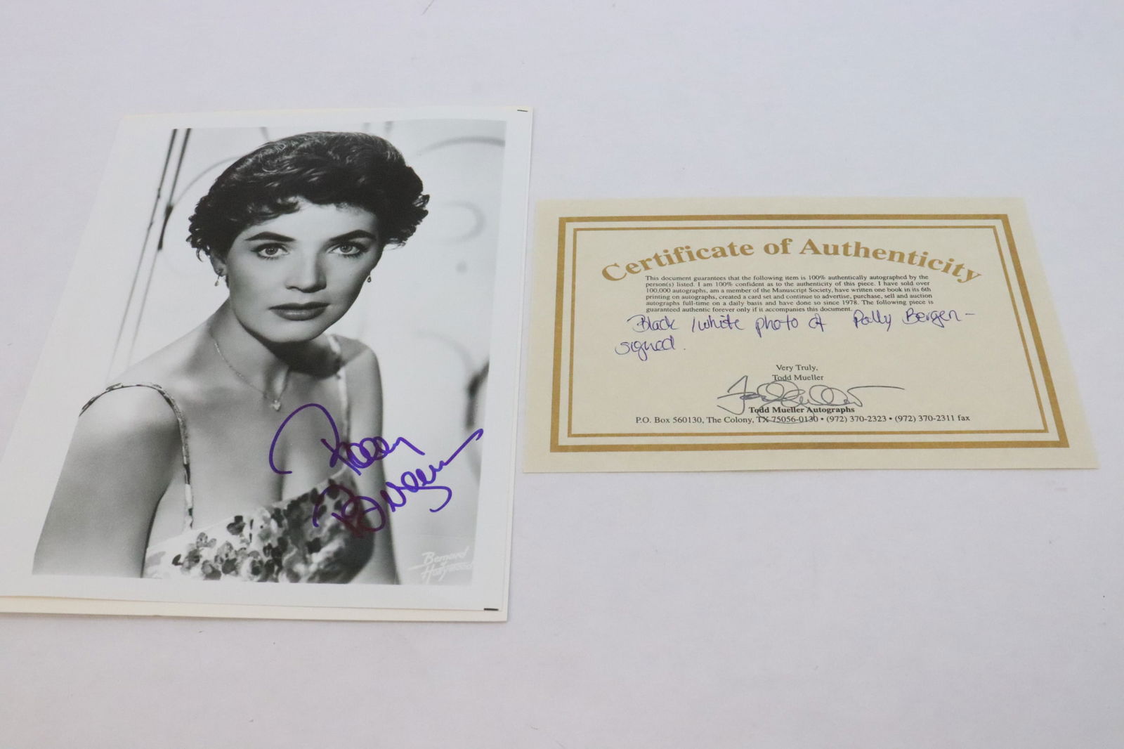 A signed photo of Polly Bergen with COA (1 of 6)