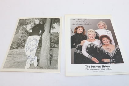 2 signed photos with COA