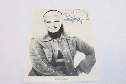 Ginger Rogers signed photo