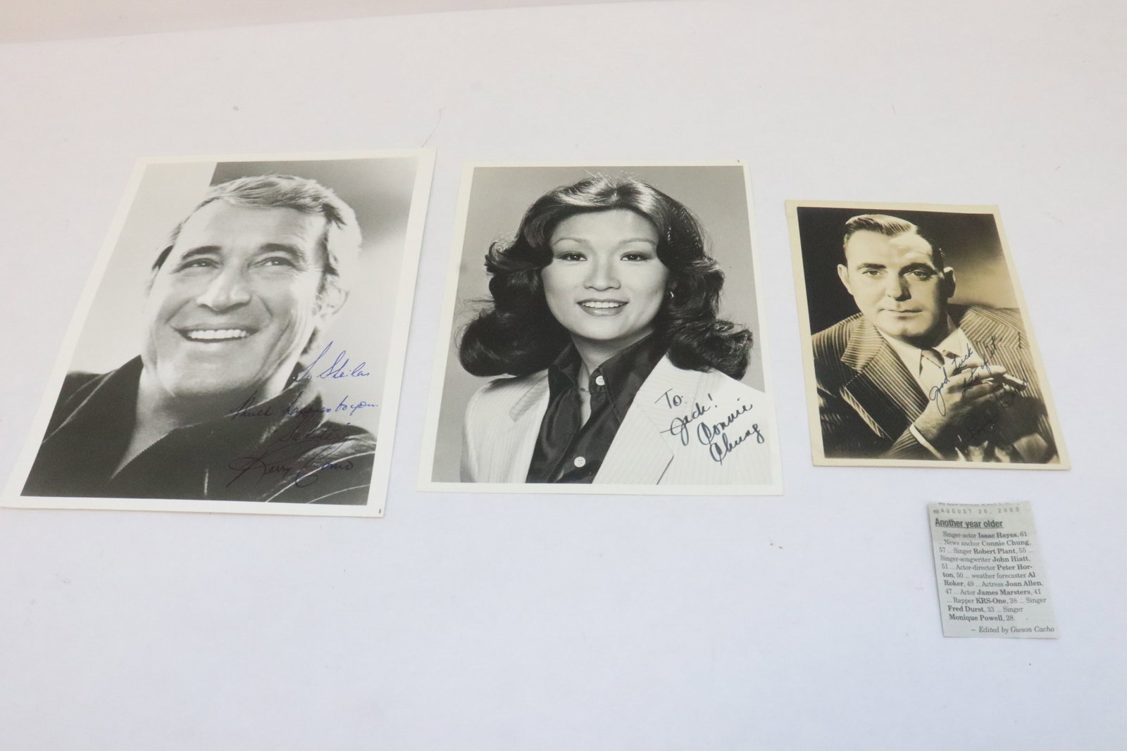 3 signed photos (1 of 8)