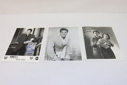 3 signed photos
