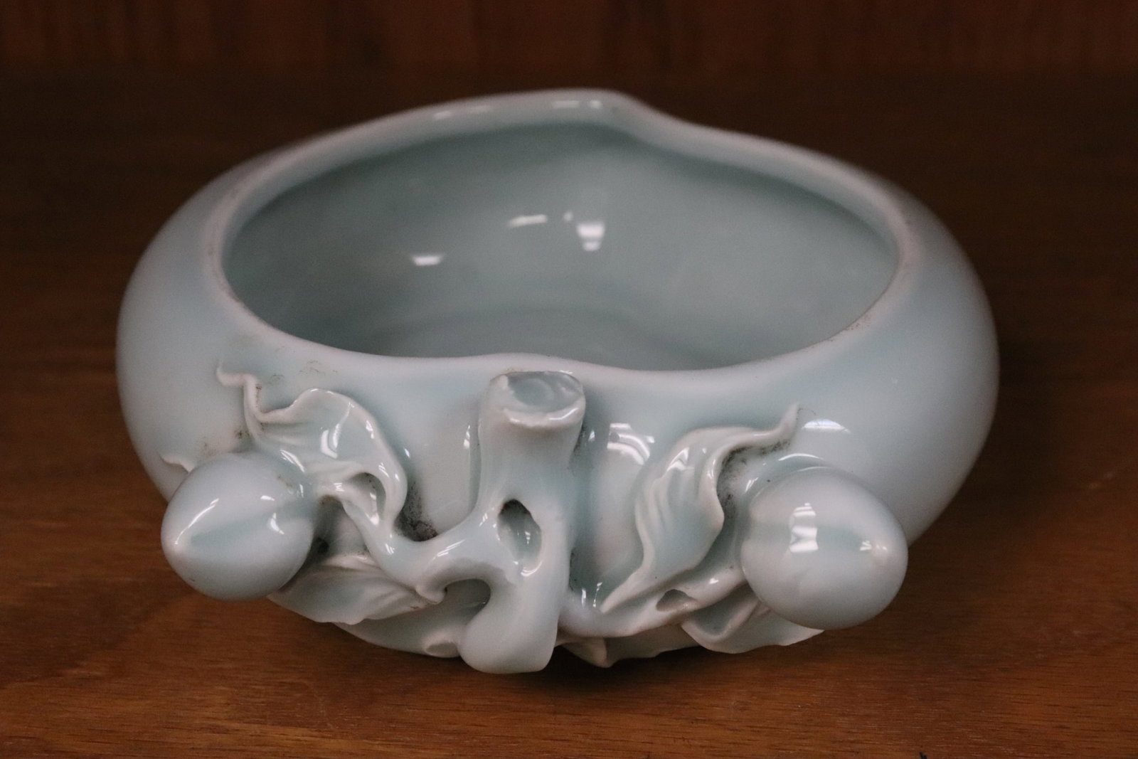 A light blue porcelain brush wash w/ pressed mark (1 of 7)