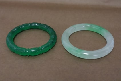 2 Peking glass bangles