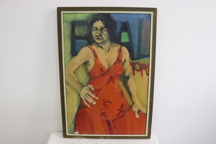 Oil on canvas painting "portrait of woman"