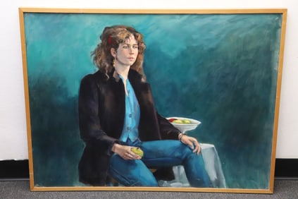 Oil on canvas painting "portrait of lady"