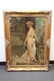 Beautiful oil on panel "nude"