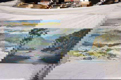 2 signed oil on canvas paintings