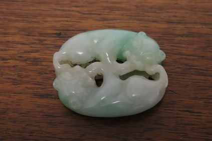 A jadeite carved ornament