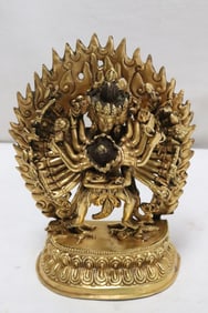 Chinese 18th/19th century gilt bronze sculpture