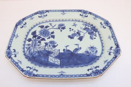 A massive Chinese porcelain rectangular platter