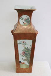 A massive Chinese 19th c. famille rose vase