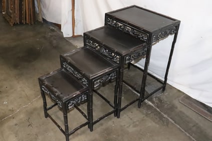 Set of 4 Chinese nesting table set