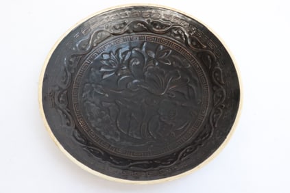 A Song style brown glazed porcelain plate