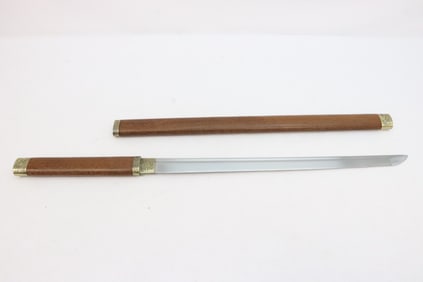 Chinese sword with rosewood scabbard