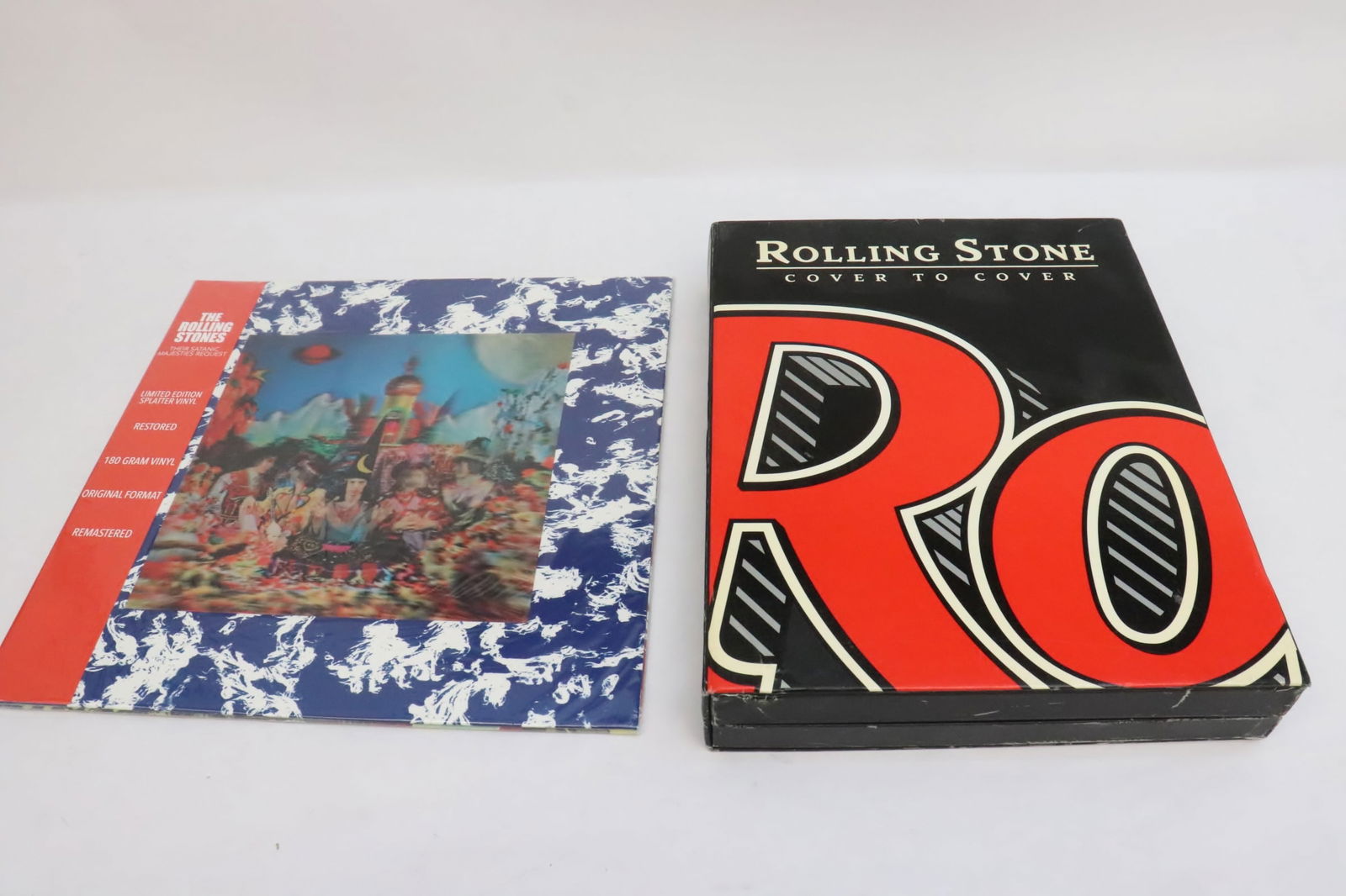 2 pieces: 2 pieces; "Rolling Stones, cover to cover" 4 CD set with book, and "the Rolling Stones, their satanic majesties request" (sealed, never opened)