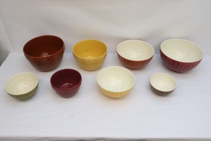 8 mixing bowls