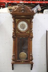Antique walnut cased regulator by Gustav Becker