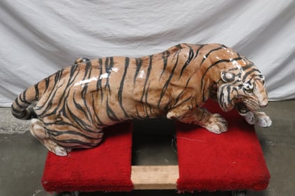 A massive porcelain of tiger, hairline on tail