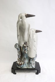 A crackleware sculpture