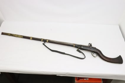 early 19th c. European flintlock rifle dated 1810