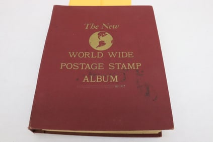 An album of world stamps; America, China, Europe, Asia, etc.