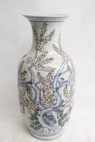 Chinese famille rose porcelain large vase