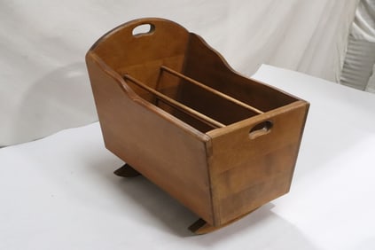 Maple George B. Bent cradle magazine rack