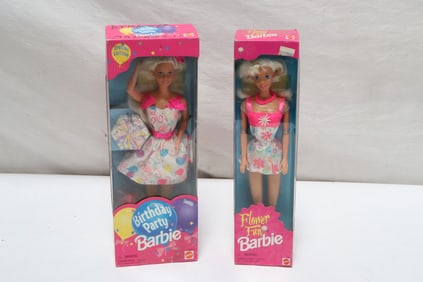 2 Barbie dolls, new in box