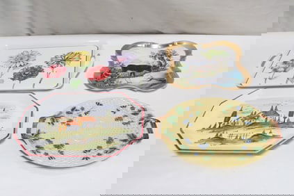 4 serving platters/ tray