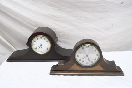 2 US made mantel clock, one by Gilbert