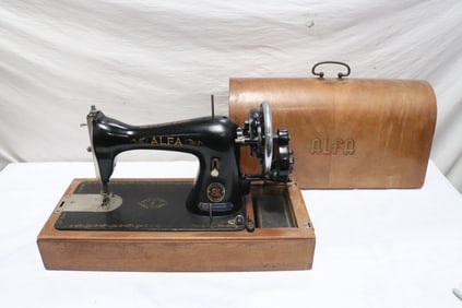 An Alfa table top sewing machine