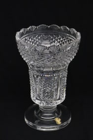 A Waterford pedestal vase
